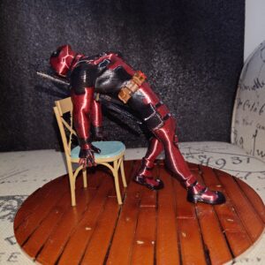 creopop.co.uk 3d printed Deadpool 2 chair pose product image