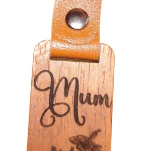 creopop.co.uk customised laser engrave wooden key chain image