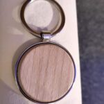 creopop.co.uk beechwood circle shaped keychain image