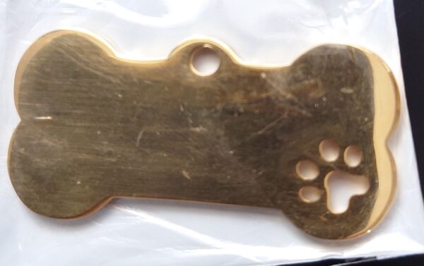 www.creopop.co.uk custom engrave bone shaped pet tag image