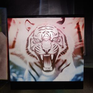 creopop dot co dot uk tiger engraved on tile image
