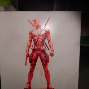 creopop dot co dot uk Deadpool engrave on a tile image