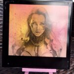 creopop dot co dot uk futuristic female warrior engraved on a tile image