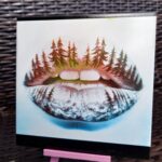 creopop dot co dot uk lips made of trees engraved on a tile image