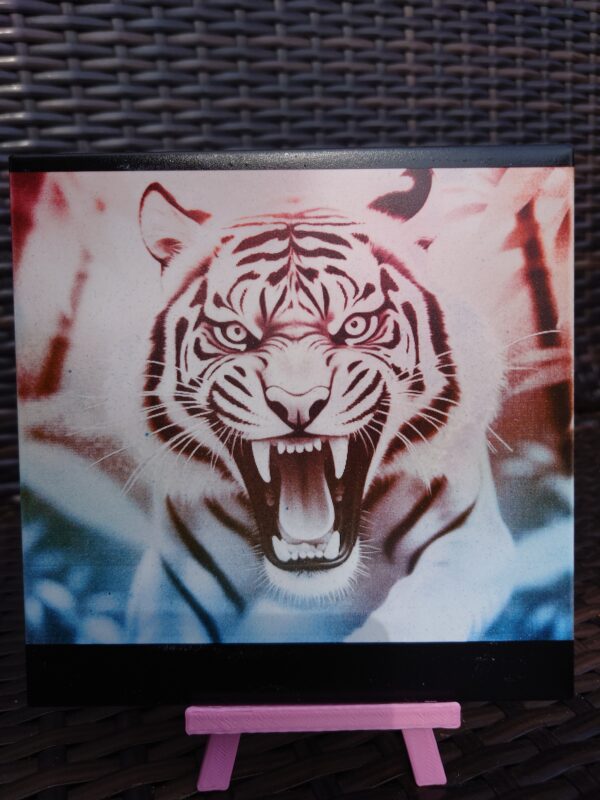 creopop dot co dot uk tiger engraved on tile image