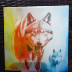 creopop dot co dot uk wolf engraved on tile image