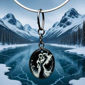 Ethereal Laser Engraved, Black Acrylic, Key Chains