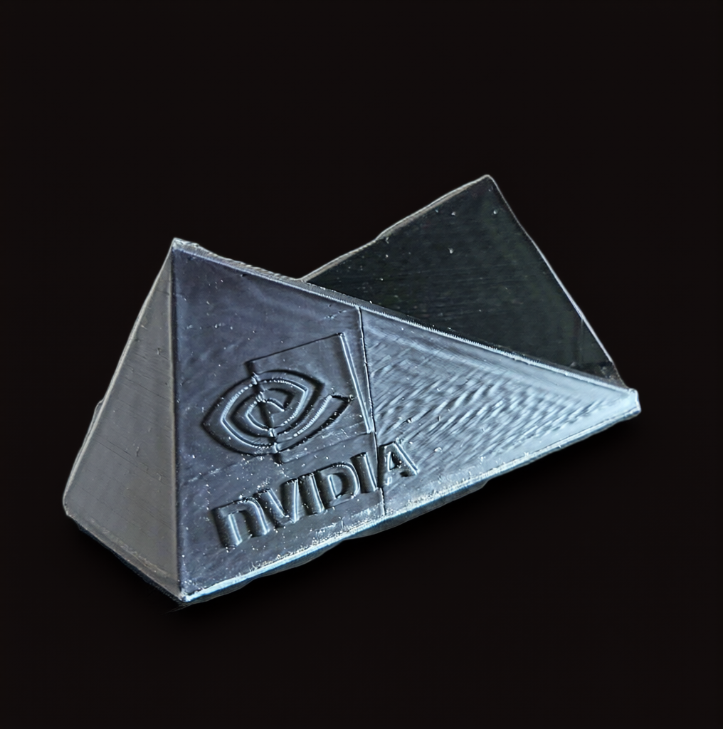 MAin IMage Nvidia Pro Vertical Stand image of a black 3d printed nvidia shield pro vertical stand available at www.creopop.co.uk